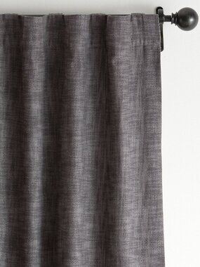 Pottery Barn Seaton Textured Cotton Blackout Curtain Window Panel 50" x 108" NEW